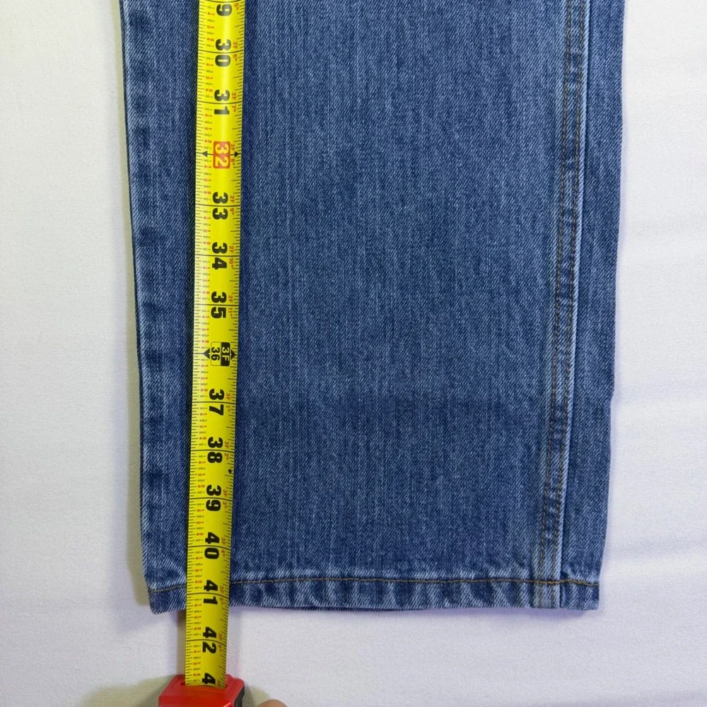 RedHead Mens Easy Fit Straight Leg Denim Jeans Blue 36x30 9050-AS Work Utility